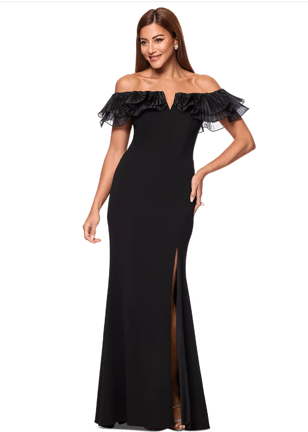 evening dresses and matching accessories
