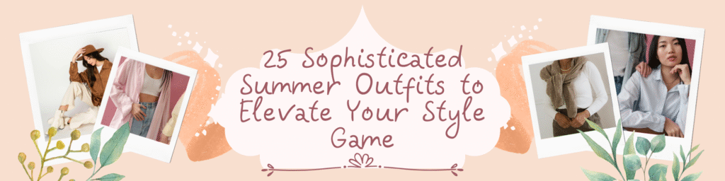 Sophisticated summer outfits